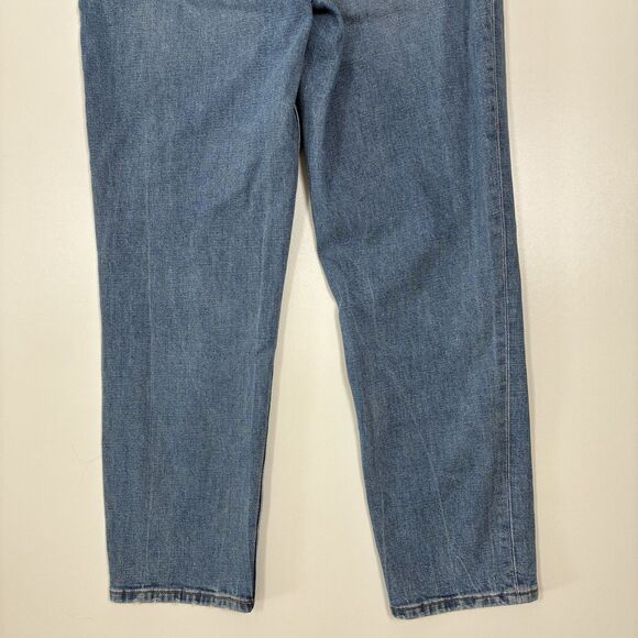 Abercrombie & Fitch Women's Blue Jeans Size 26/2 The Mom High Rise Curve Love - Picture 6 of 14